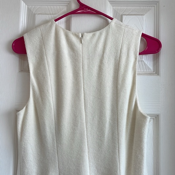 Vince Paneled Crew Neck Dress in Cream - Picture 9 of 9